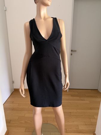 Ayanapa Bodycon Kleid Schwarz Gr. 40/42  Minikleid  Neck