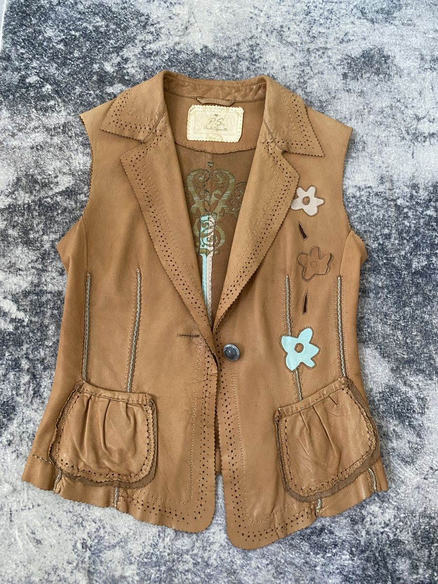 Gilet & Giacche senza maniche: Gilet en cuir – Usato da Echallens venduto da 1961zap 1
