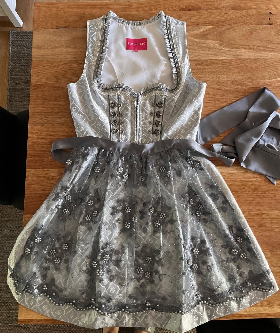 Krüger Kleider & Röcke: Krüger Dirndl blau/silber – Neu (gemäss Beschreibung) aus Binningen von Jarajomipa 9