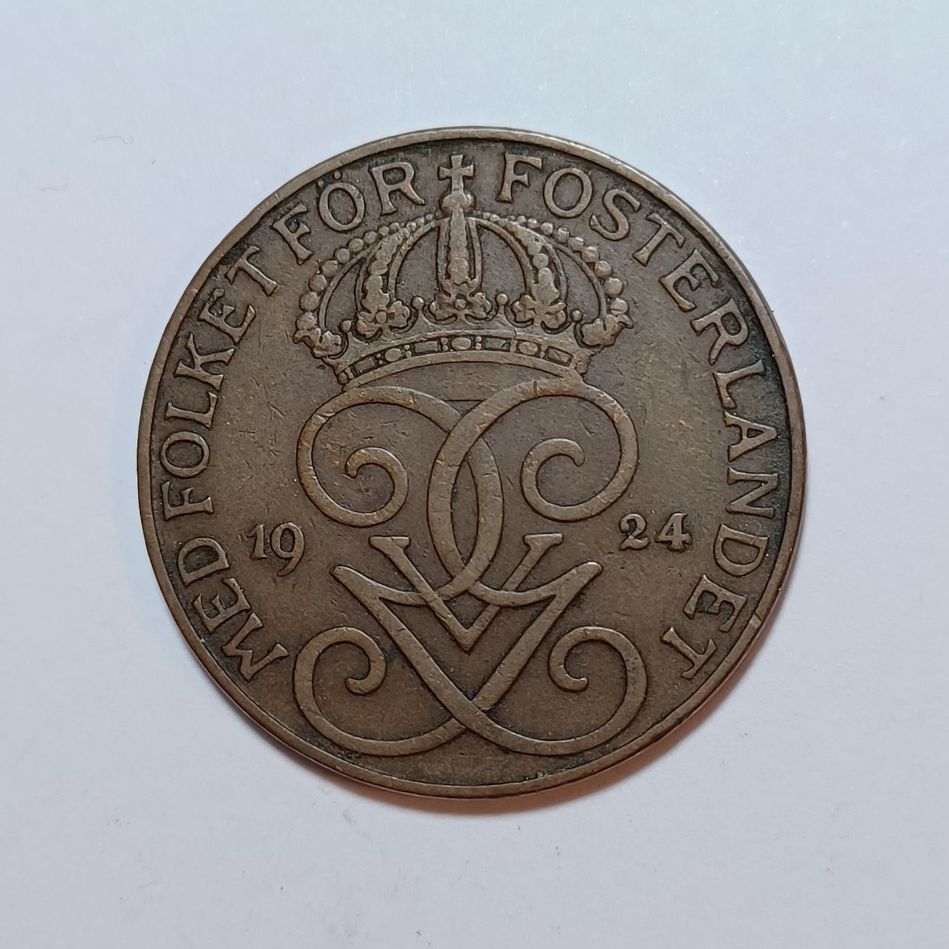 Tutti le monete: 5 Öre 1924 Schweden – Usato da Pfäffikon ZH venduto da Welt_Muenzen 1