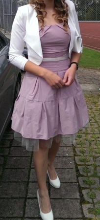 Swing Kleid, lila, Gr. 34. Sommerkleid für Hochzeit.