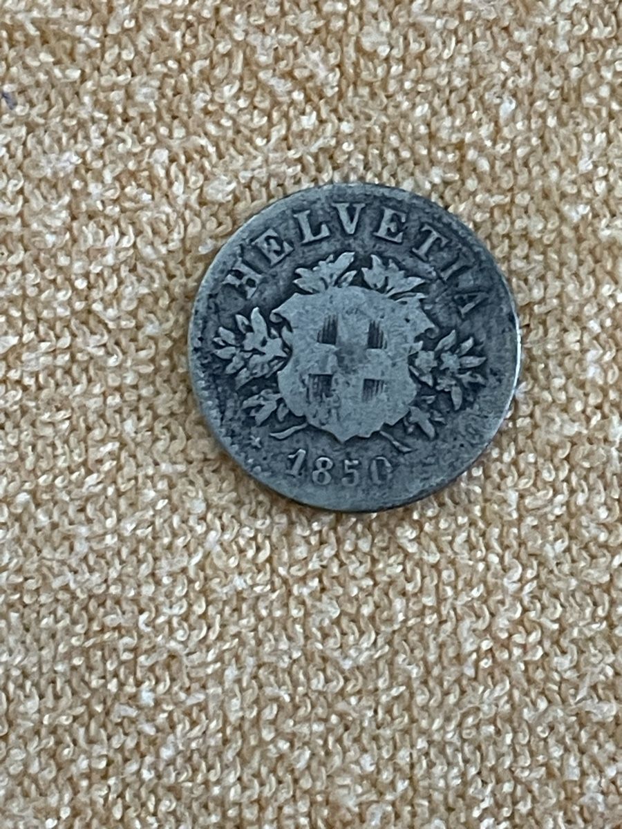 Tutti le monete: Pièce 20 centimes Helvétia 1850  – Usato da Worben venduto da benit.drn
