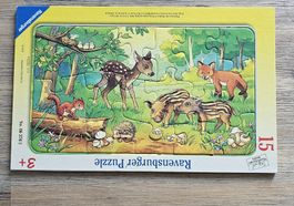 Ravensburger Puzzle Tierkinder des Waldes 15 Teile