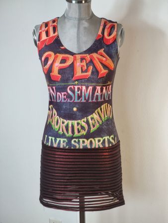 neuw: XS 34 CULITO OF SPAIN kurzes Sommerkleid / Longtop