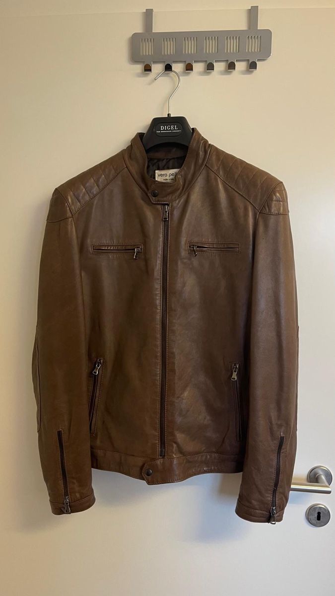 Vera Pelle Giacche: Lederjacke VERA PELLE braun Gr. 52  – Usato da Neukirch (Egnach) venduto da sil_88cz