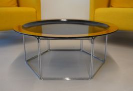 Vintage Design Tisch 80cm aus GFK Stahl (HE08)