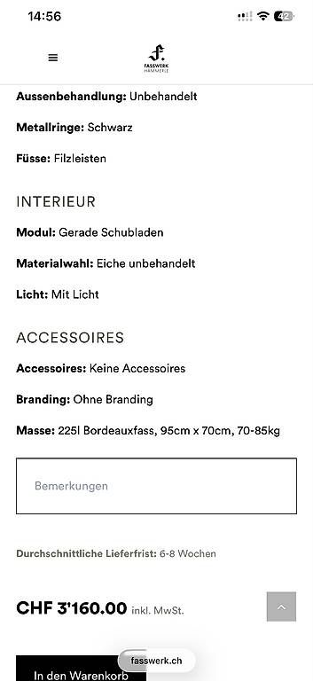 Altro: Luxuriöses Barfass inkl. Beleuchtung – Usato da Dussnang venduto da CorinaN02 4