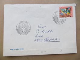 6 gelaufene Briefe mit Bethlehem-Weihnachtsstempeln 1984–87