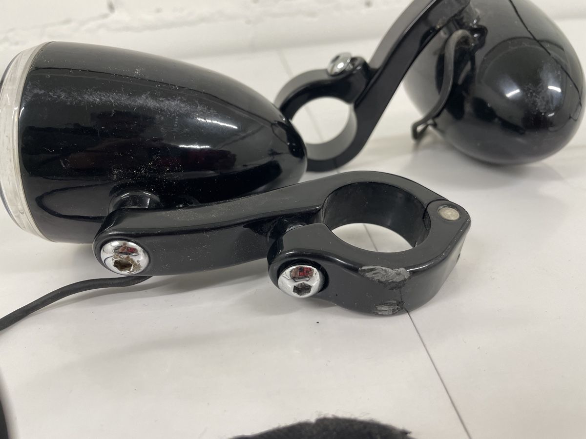 Fari: Retro Motorrad Zusatzscheinwerfer Set schwarz – Usato da Zürich venduto da feuerstern 5