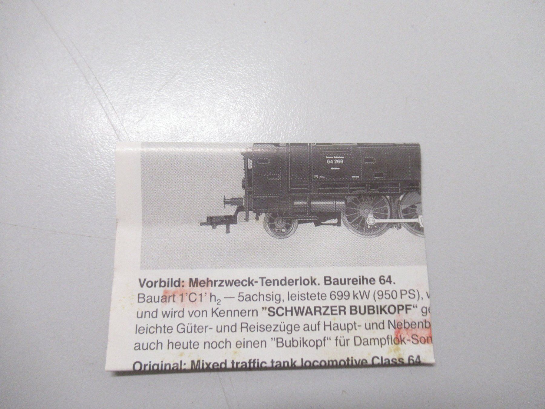Fleischmann Modelleisenbahnen: Fleischmann 4061 Dampflok BR64 Deutsche Bundesbahn Analog – Gebraucht aus Basel von mhmarken 6