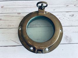 Ancien Hublot de voilier en bronze marine - ⌀ 12.5 cm - #1