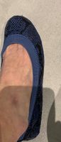 Ballerines en cuir souple bleu marine T 36