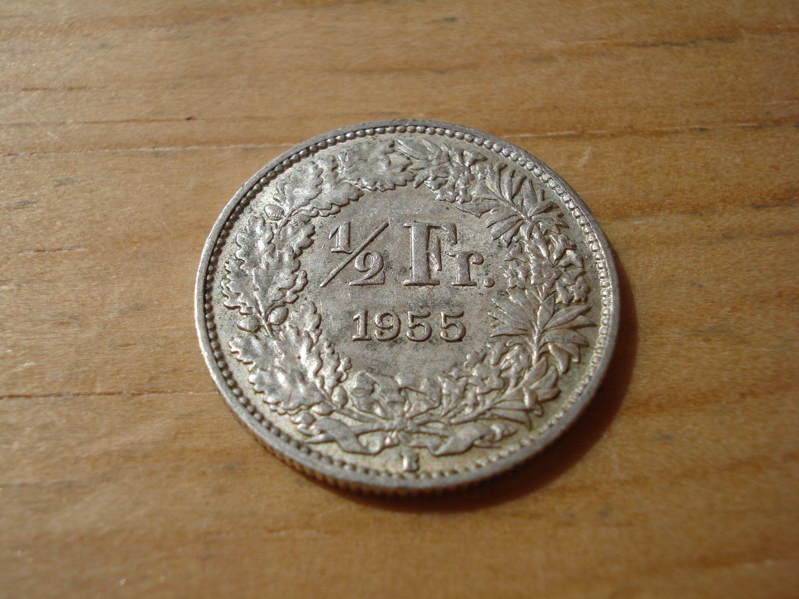 Tutti le monete: (D2) 1/2 Franken 1955 VZ – Usato da Erlach venduto da Net-Coins