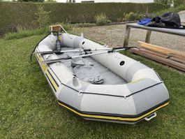 Schlauchboot Intex Mariner 4 mit Zubehör guter Zustand