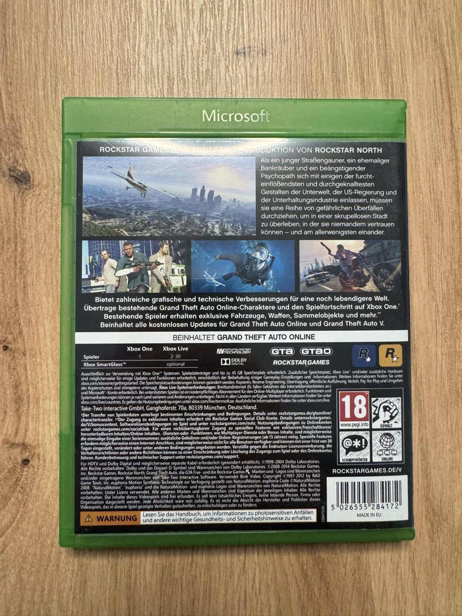 Microsoft Spiele: Grand Theft Auto V XBOX ONE - Game – Gebraucht aus Biberist von etesummer 1