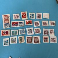Alte Briefmarken:Schweiz,Liechtenstein,Deutschland 1950-1990