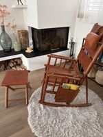 Leather & wood rocking chair / Leder & Holz Schaukelstuhl