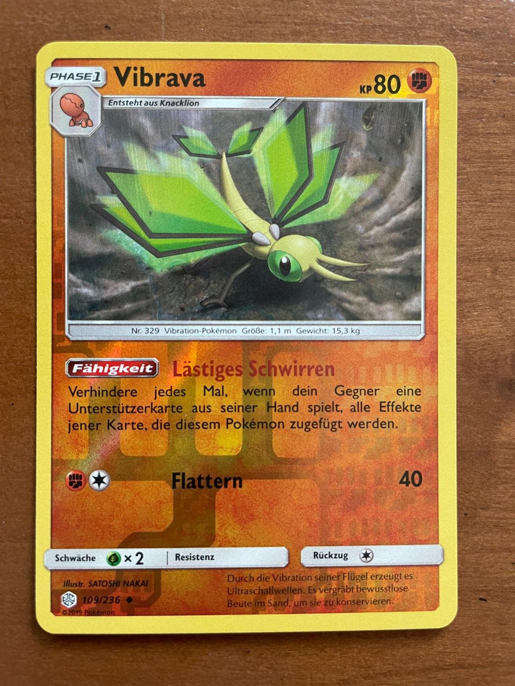 Pokémon Carte collezionabili: Pokemon Vibrava Reverse (Versand gratis) – Nuovo (secondo la descrizione) da Chur venduto da Angerson