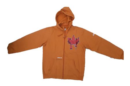 Adidas Originals orange sweater zip up Great rare