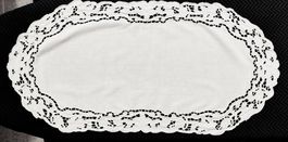1 Tischläufer oder Kommodendeckeli 39x 99 cm in Halbleinen