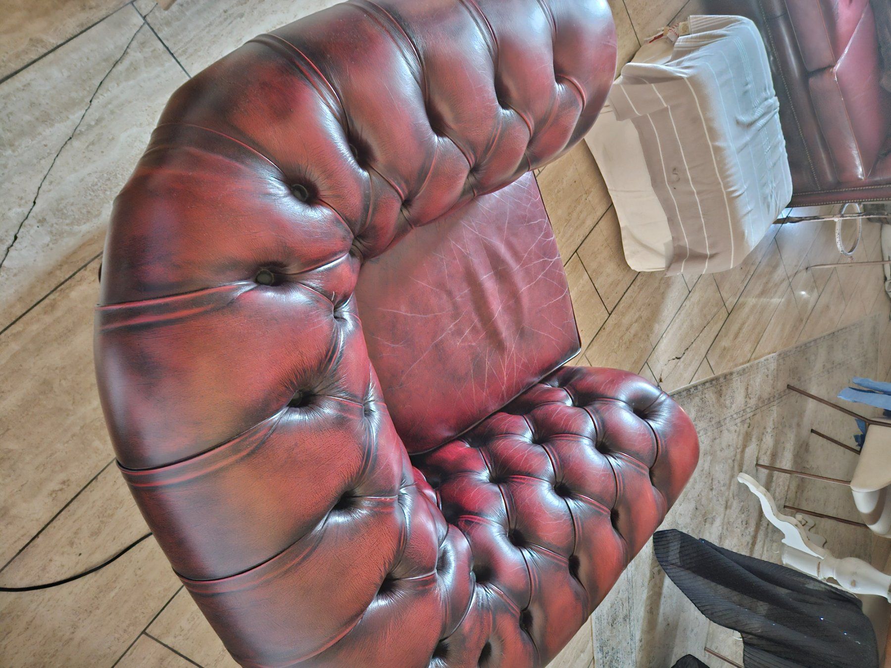 Chesterfield Poltrone: Chesterfield Sessel echt leder - made in England – Usato da Zürich venduto da Stee_M 2
