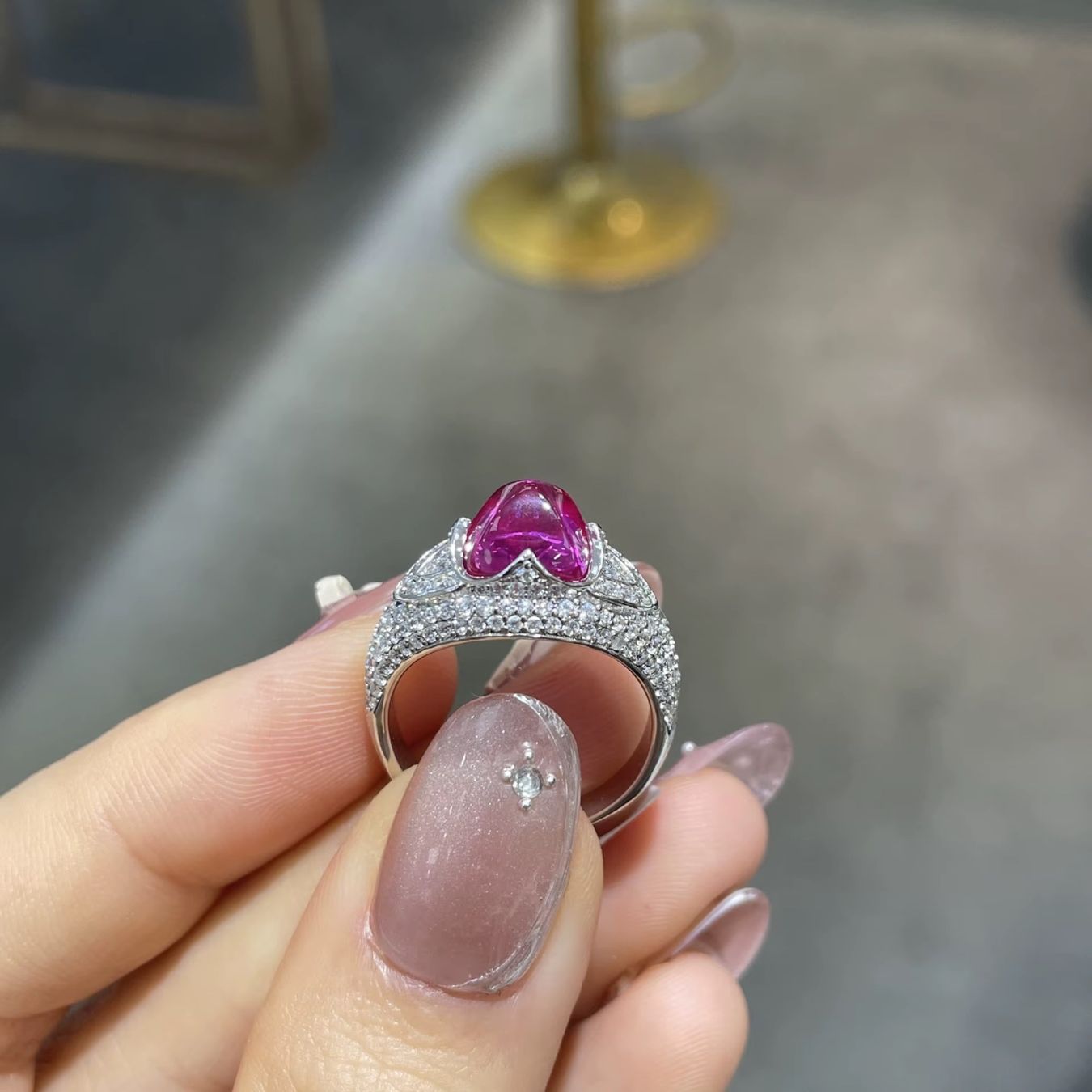 Anelli: Bague en argent avec pierre rose – Nuovo e nell'imballaggio originale da St-Maurice venduto da Sandrinette123 1