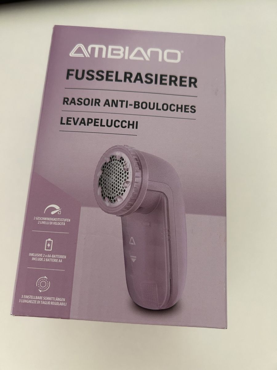 Tutte le macchine: AMBIANO Fusselrasierer NEU – Nuovo e nell'imballaggio originale da Uster venduto da mrssunshine24
