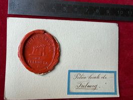 FRIBOURG - Police Locale - Cachet - 19ème siècle - Ø 40mm