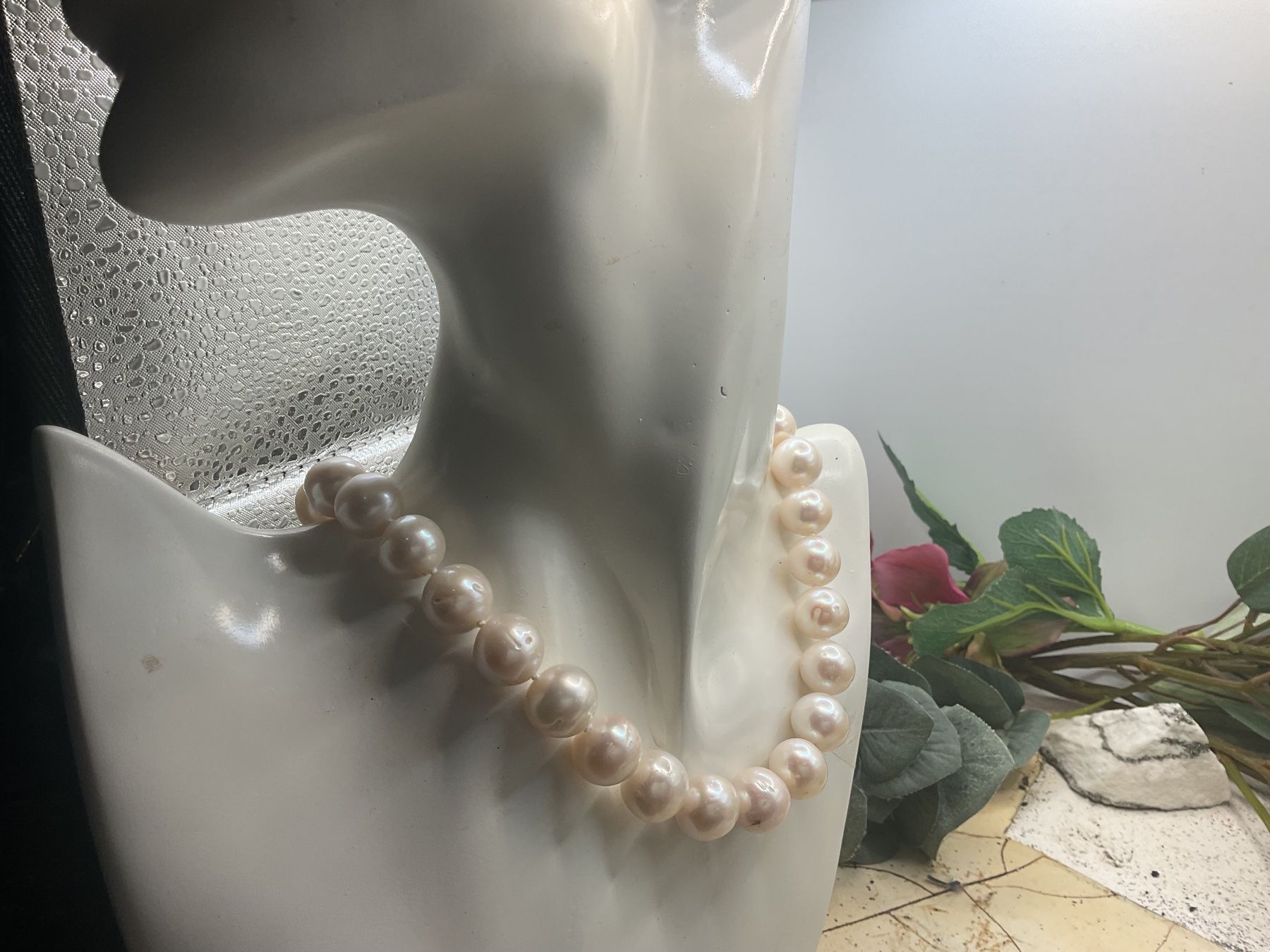 Ketten: Collier mit grossen Süsswasser Perlen – Neu (gemäss Beschreibung) aus Luzern von S.Kern01 3