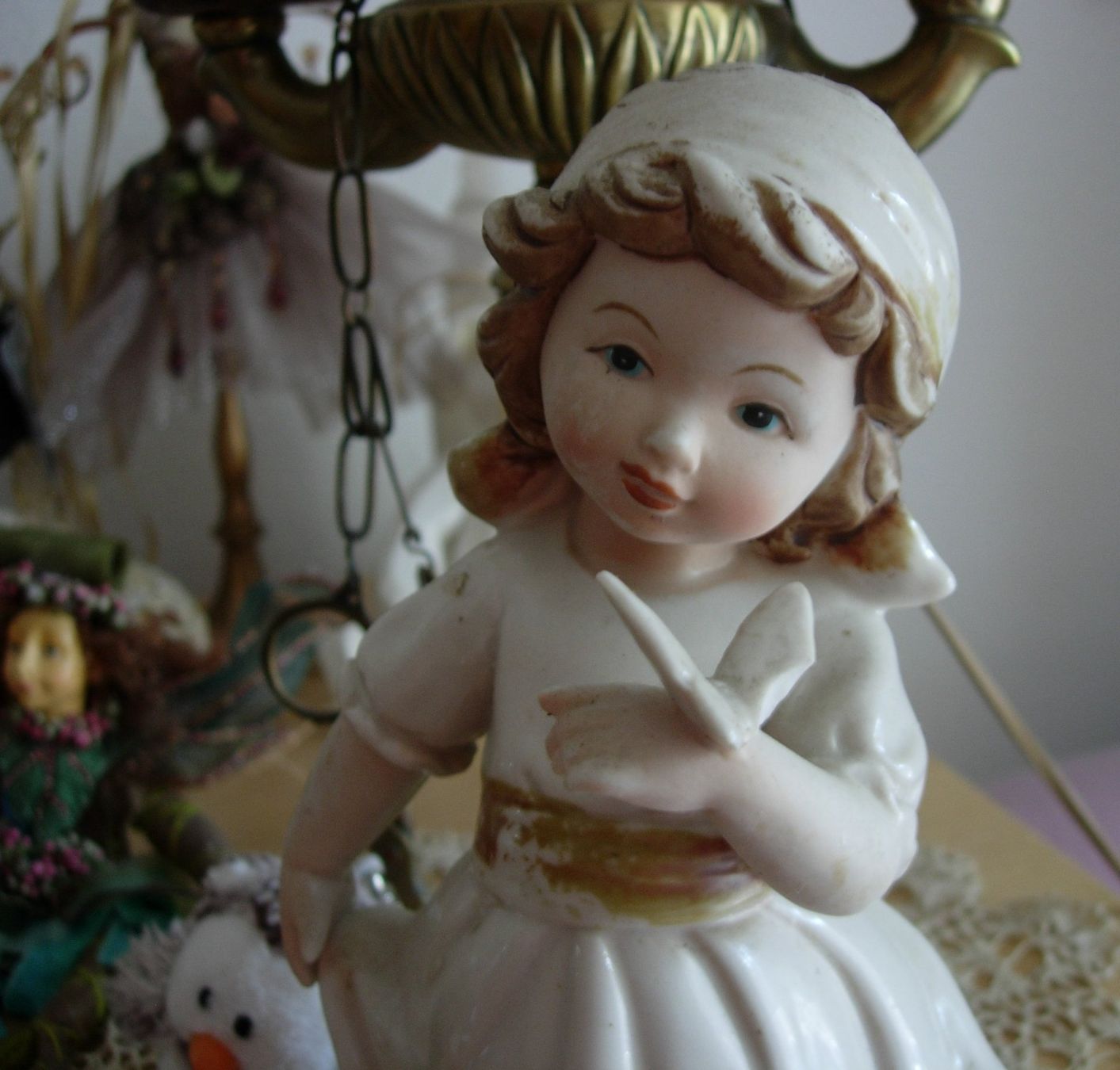 Statuette: PORZELLAN Figur - Mädchen – Usato da Basel venduto da Grbina64 5