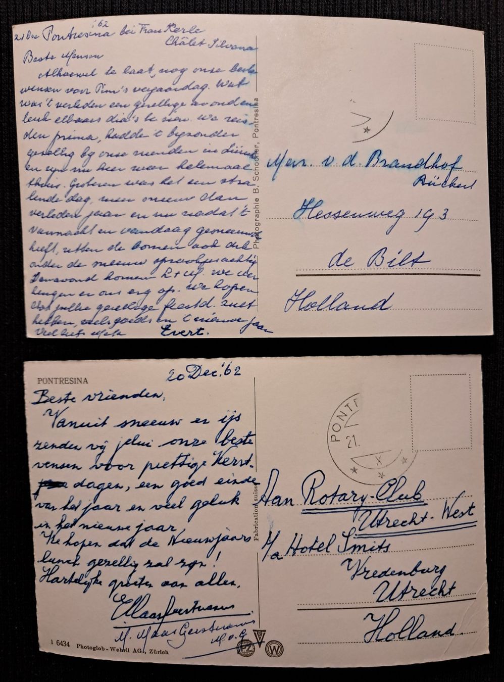 Cartoline postali: PONTRESINA - EINIGE MANGEL – Usato da Ponto Valentino venduto da giorgia06 1