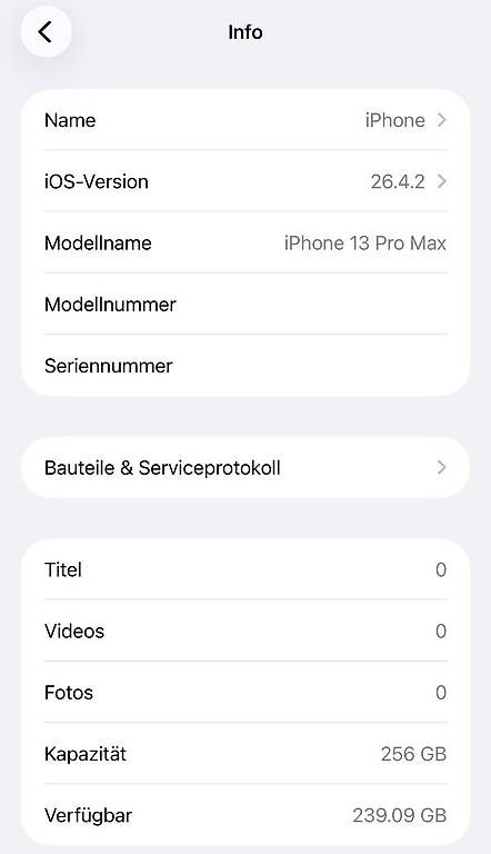 Apple Telefoni cellulari / Smartphones: iPhone 13 Pro Max 256 GB Graphite, einwandfrei, Akku 73% – Usato da Winterthur venduto da seg_hf9k 4