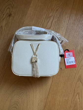 NEU & OVP: Valentino Divina Umhängetasche – Beige/Creme