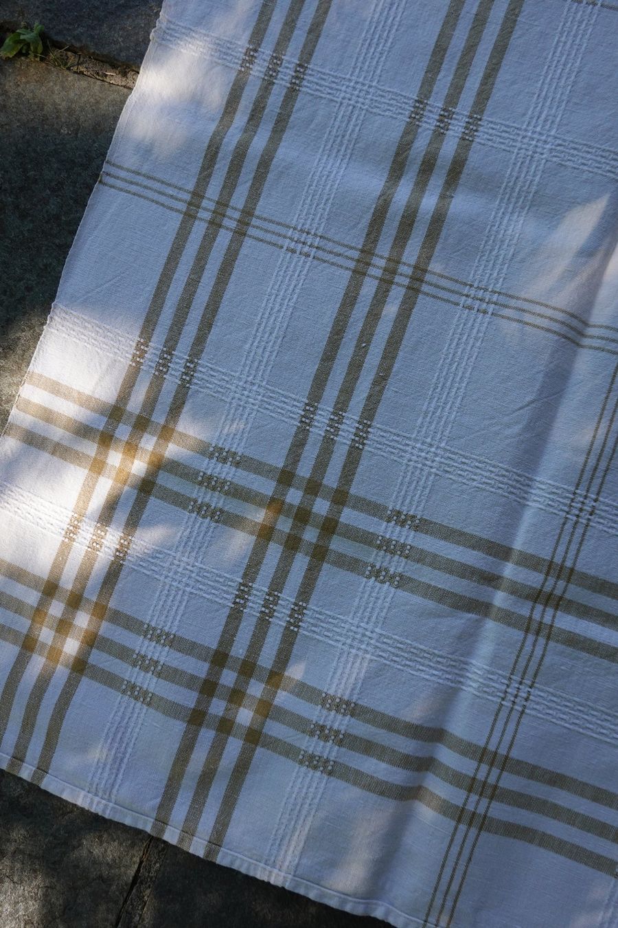 Altra biancheria da tavola: ältere Tischdecke + 3 Servietten creme/beige – Usato da Jona venduto da simongarden 9
