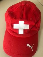 Rote Puma Fan Cap mit Schweizerkreuz  Grösse L  für die WM