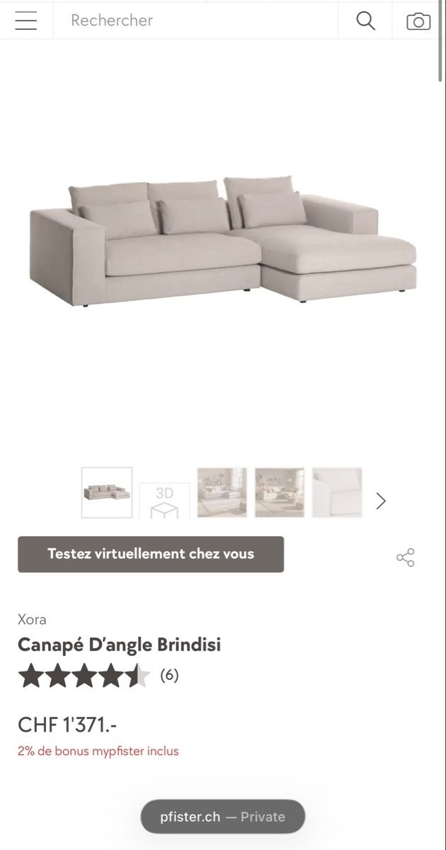 Sofas: Xora Brindisi canapé Pfister – Gebraucht aus La Tour-de-Peilz von HOTMI00 3