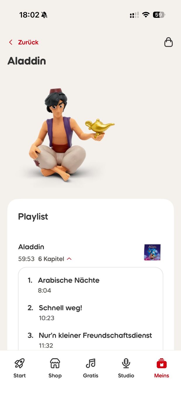 Tonies Statuette: Tonie Aladdin – Usato da Pfäffikon SZ venduto da Syndrome379 5
