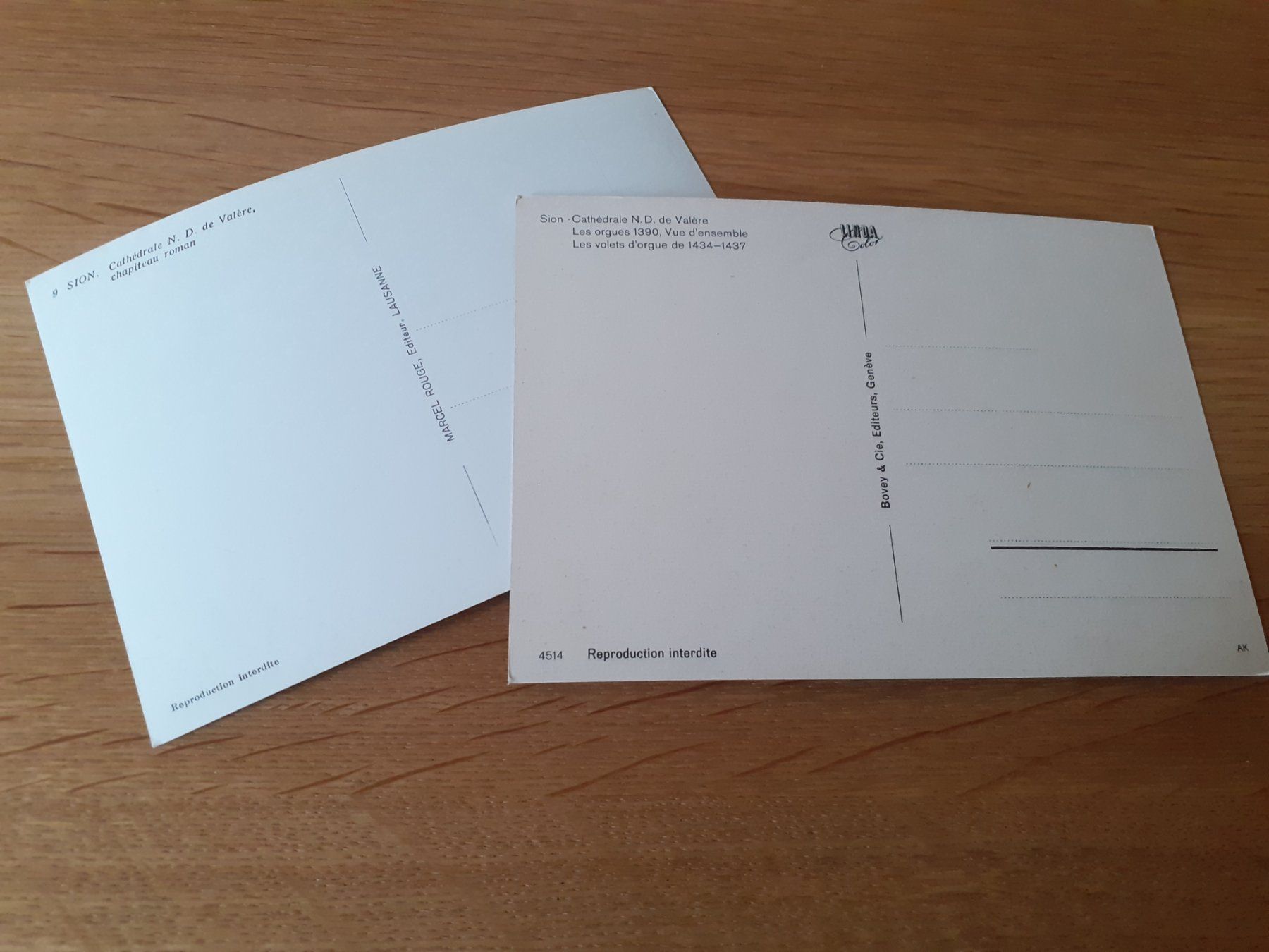 Cartoline postali: SION - CATHEDRALE de VALERE – Usato da Winterthur venduto da Ornyx7 1