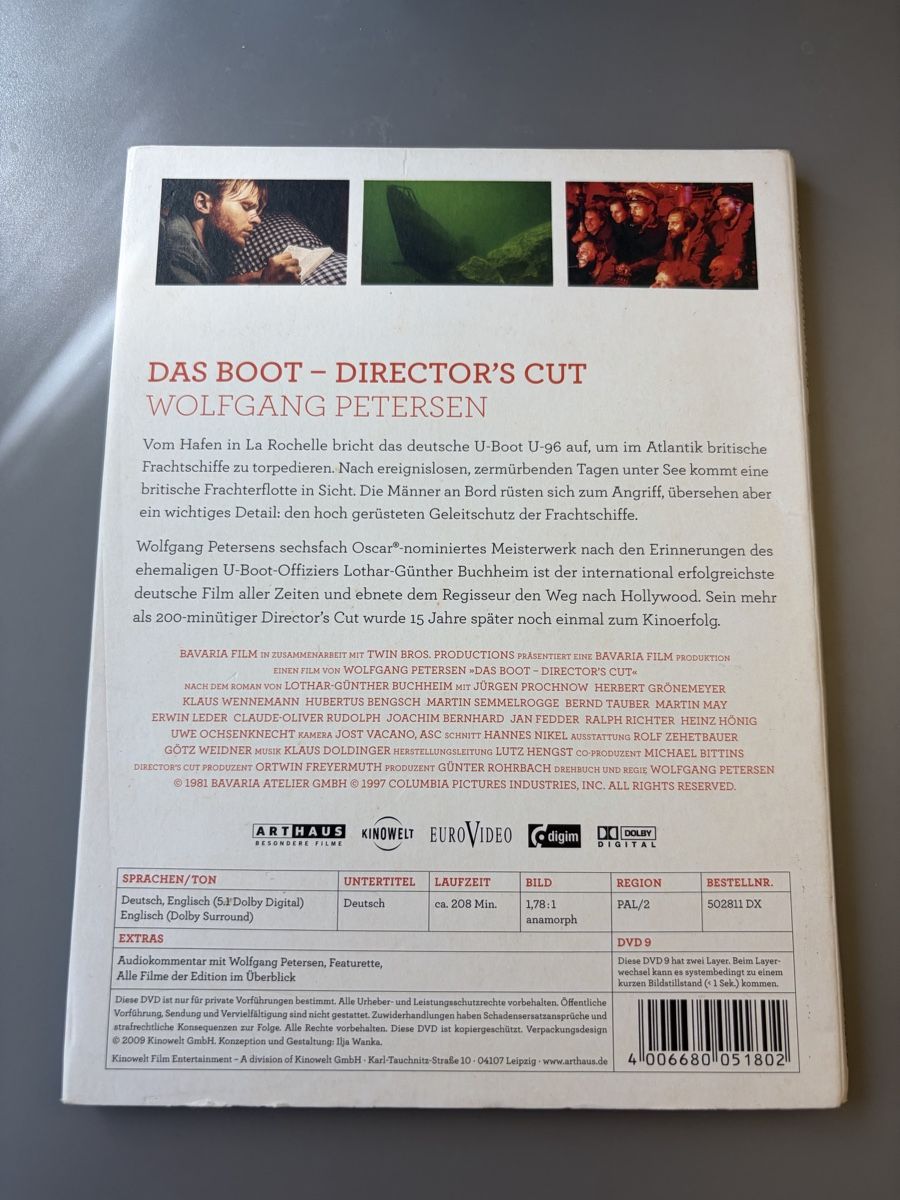Tutti i DVDs: Das Boot - Director's Cut DVD – Usato da Bern venduto da dalmaxxi 1