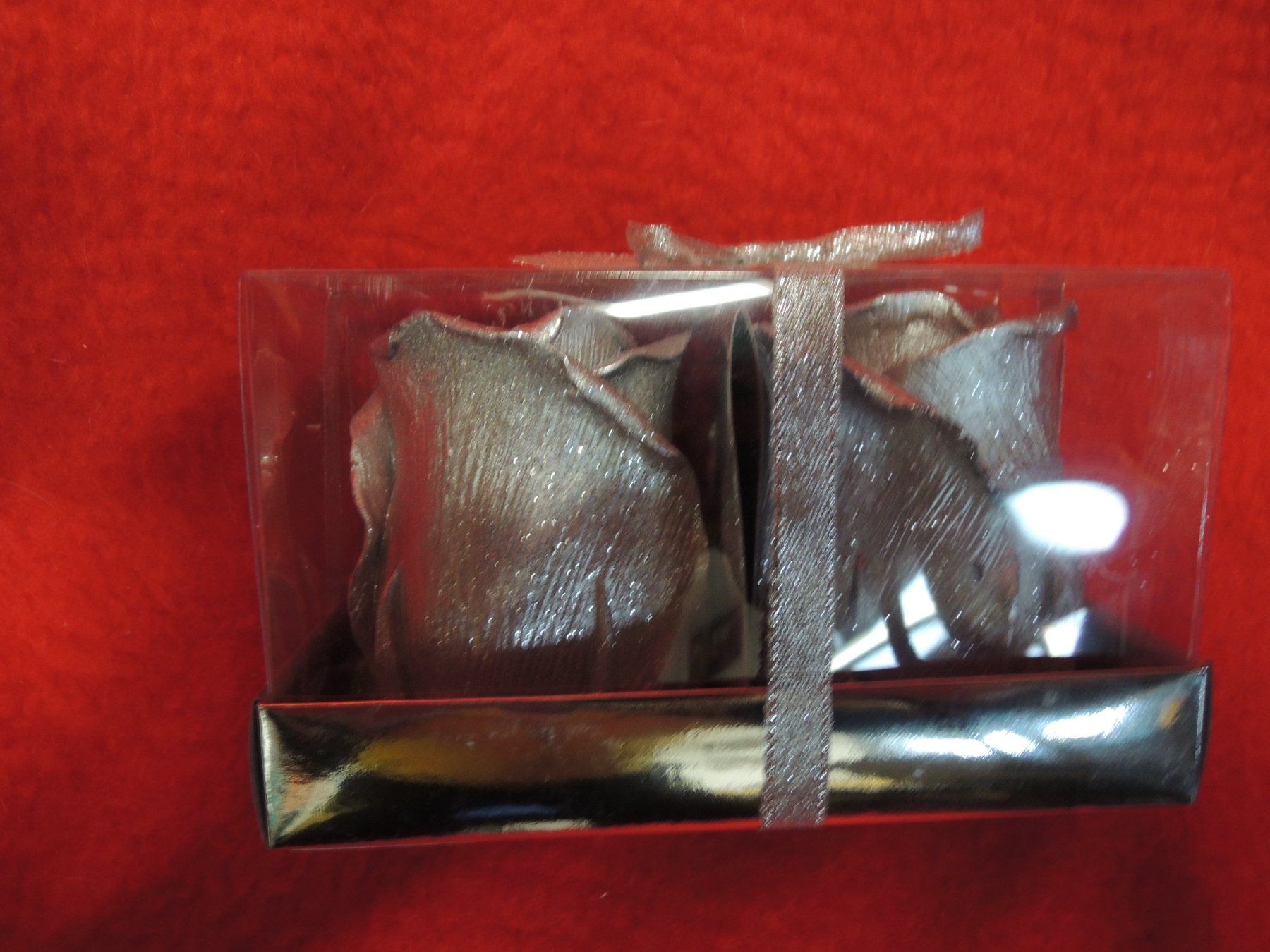 Candele: zwei silberne Rosen Kerzen NEU – Nuovo e nell'imballaggio originale da Uznach venduto da rut_xrx5 3