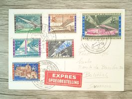 TR65 Carte Postale + Timbre Belgique 1958