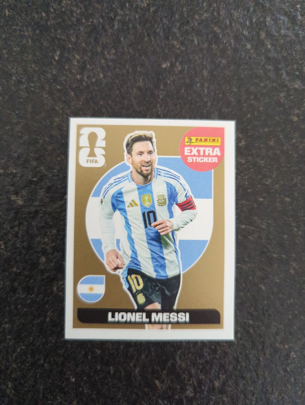 Panini Carte collezionabili: WM 2026 Messi GOLD Panini extra sticker – Nuovo (secondo la descrizione) da Salavaux venduto da Mat1585_86