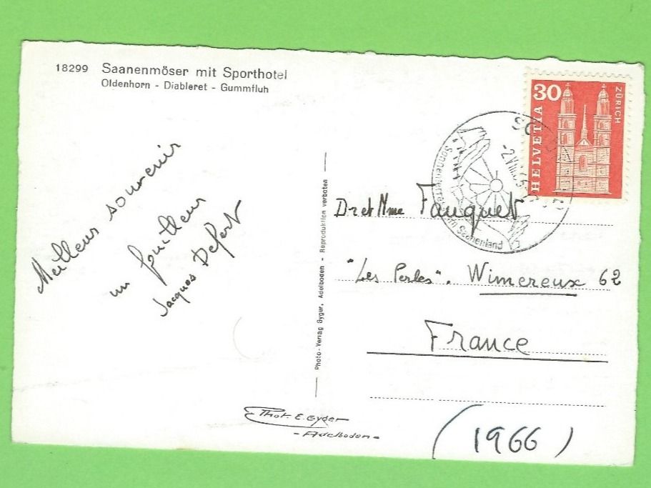 Cartoline postali: Saanenmöser mit Sporthotel – Nuovo (secondo la descrizione) da Zürich venduto da t24_de 1
