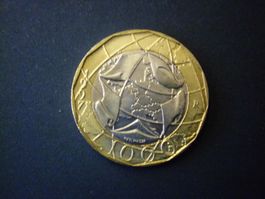 Italien 1997, 1000 Lire - Fehlprägung unzirkuliert