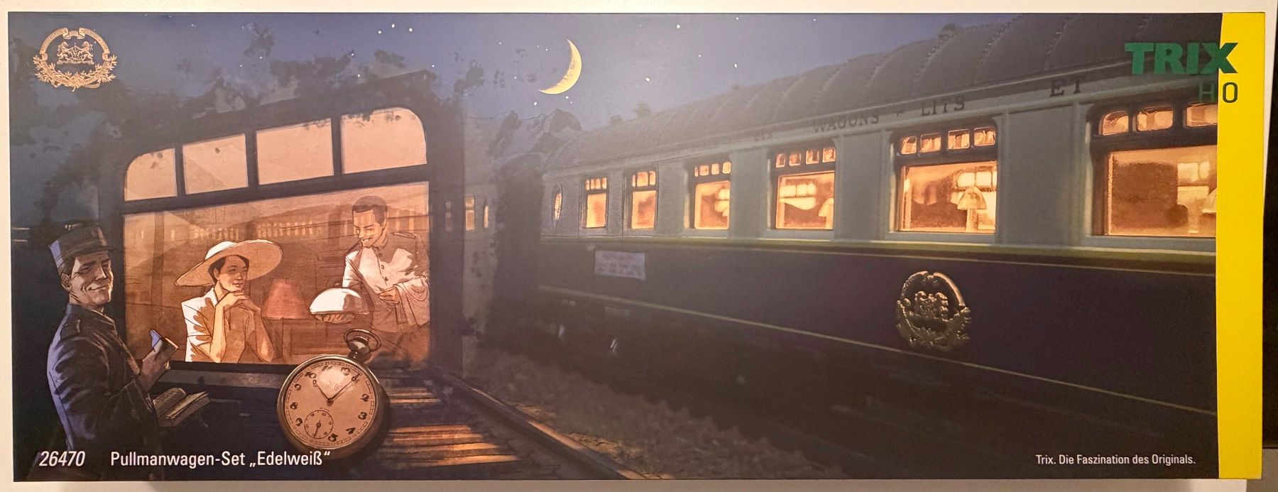 Trix Modellini di ferrovie: Trix 26470 - CIWL Pullmanwagen-Set EDELWEISS - OVP – Nuovo e nell'imballaggio originale da Versoix venduto da BFD3 2