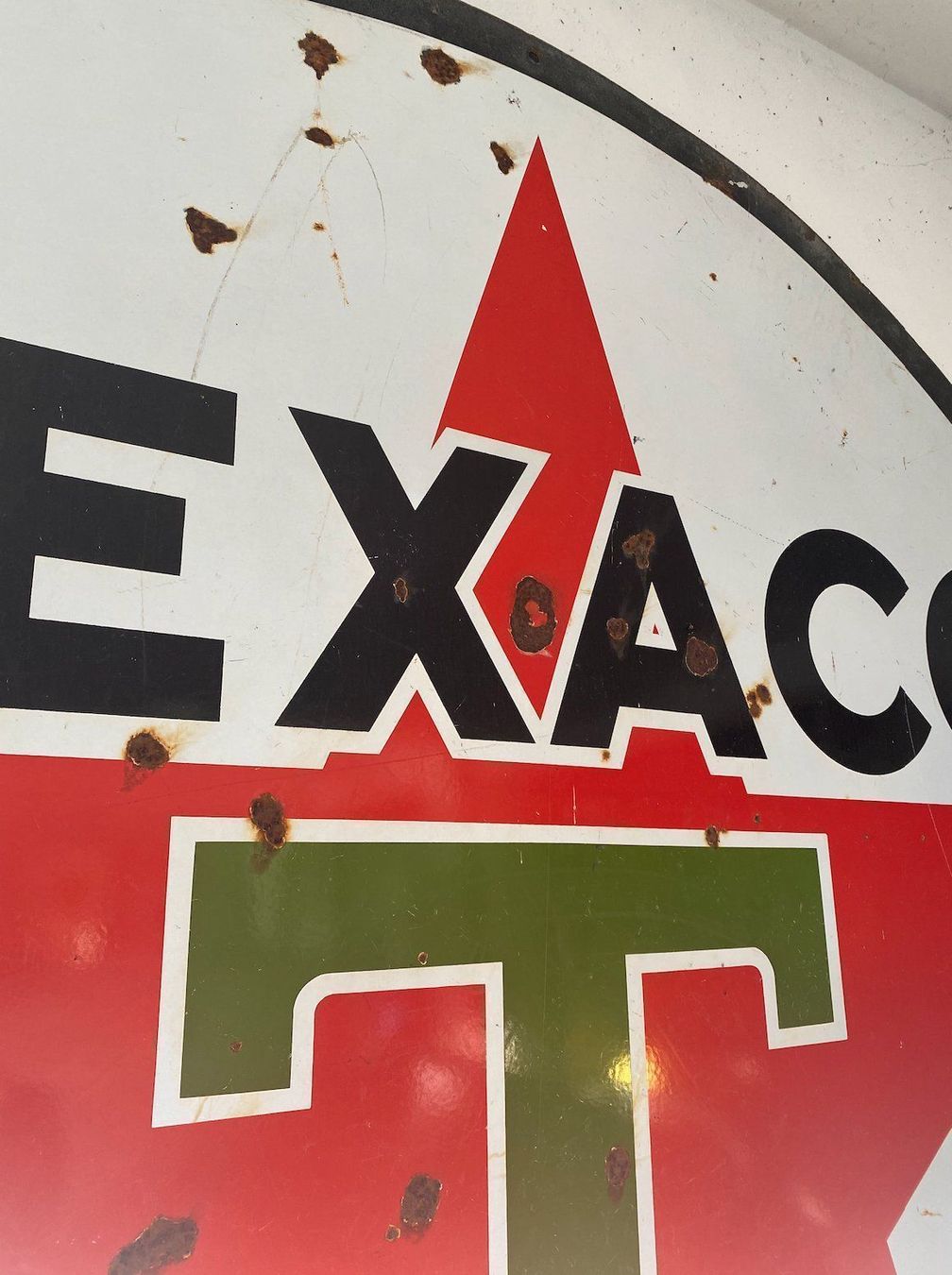 Ecriteaux: Texaco Werbetafel (ca 182cm Durchmesser) – D'occasion à Dagmersellen par Arcticsnow2017 7