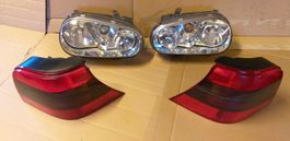VW GOLF 4  PHARES et FEUX arr. / SCHEIWERFER + HECKLEUCHTE