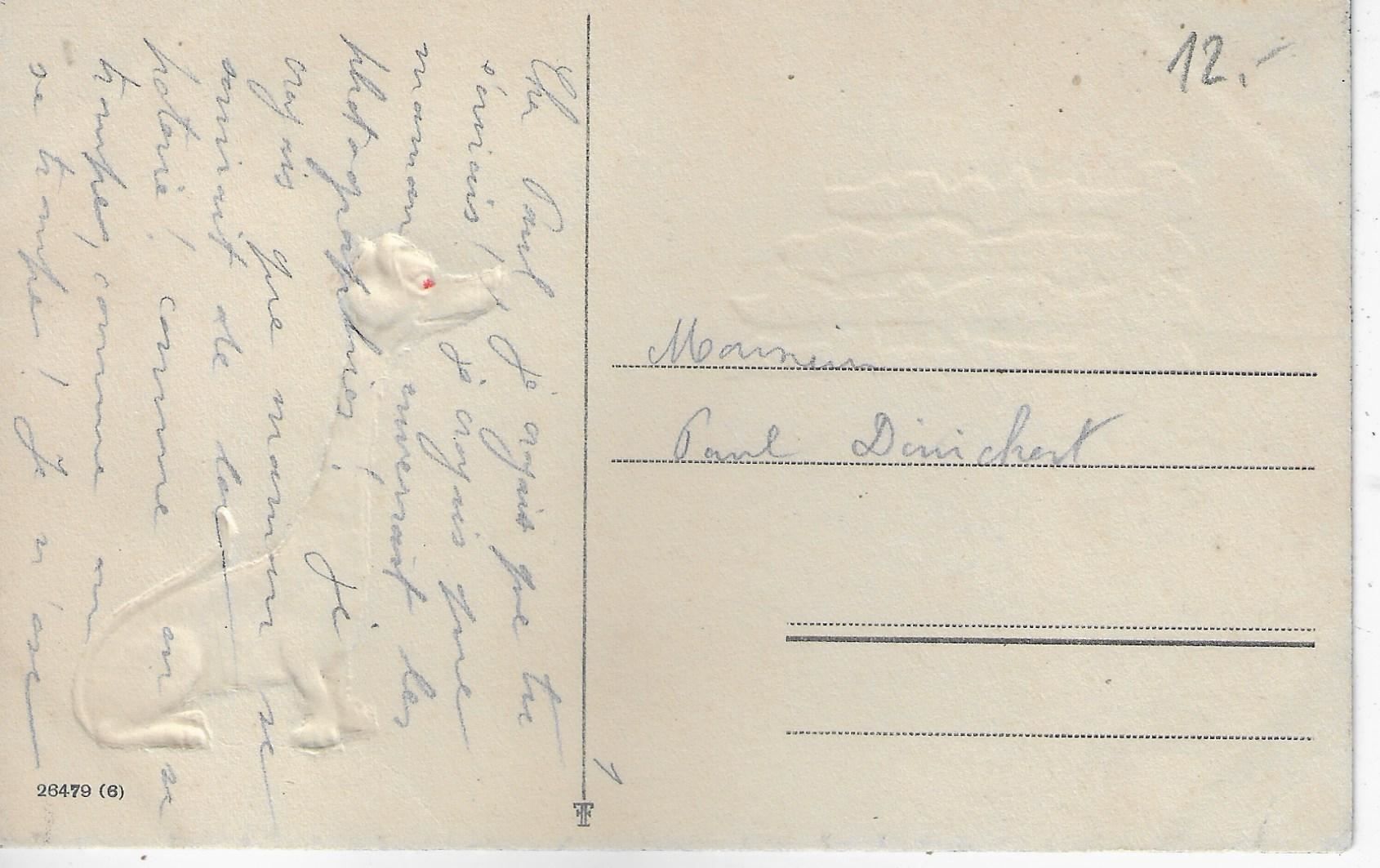 Cartoline postali: Dackel - Präge-Karte – Usato da Ettingen venduto da Kartenplanet 1