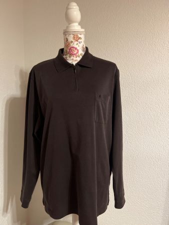 Ragman Herren Polo-Shirt mit langem Arm, Grösse L