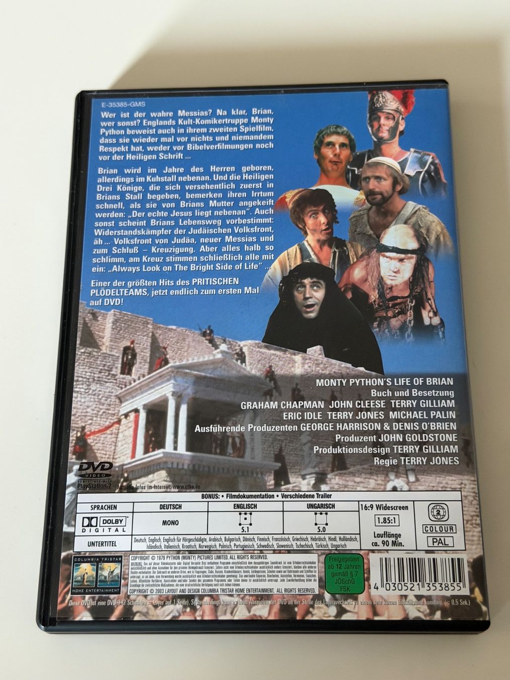 Tutti i DVDs: Monty Pythons Das Leben des Brian DVD – Usato da Altstätten SG venduto da sheamus 1